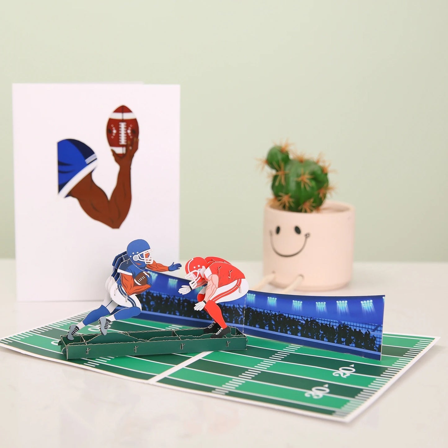 Tarjetas de felicitación estereoscópicas 3D originales nuevas hechas a mano con papel tallado