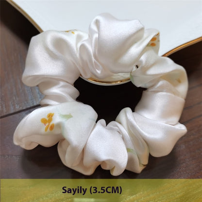 Crepe Satin French Handmade Silk Hair Ring