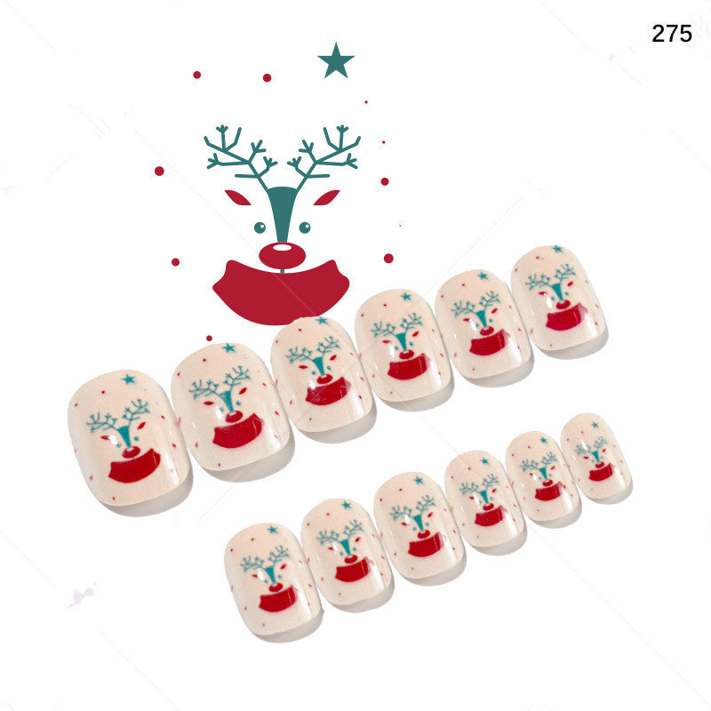 24 piezas de uñas navideñas para niños