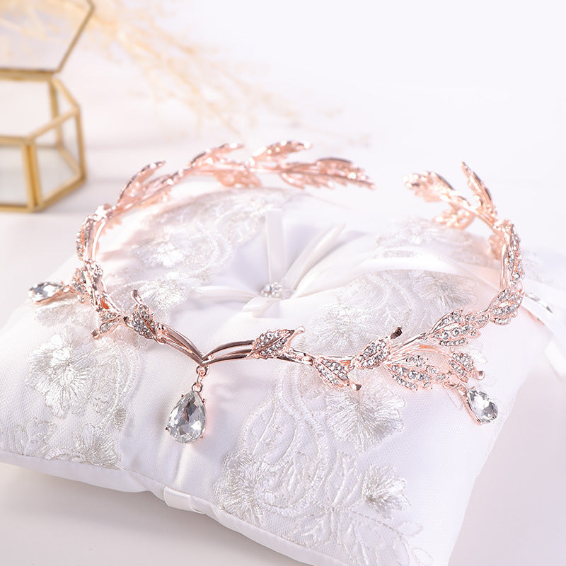 New Golden Crown Headband Wedding Headdress