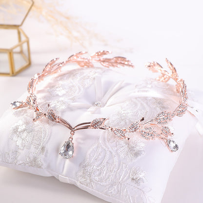 New Golden Crown Headband Wedding Headdress