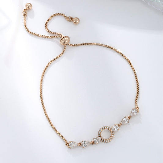 Simple Personality Stretch Box Chain Bracelet Adjustable