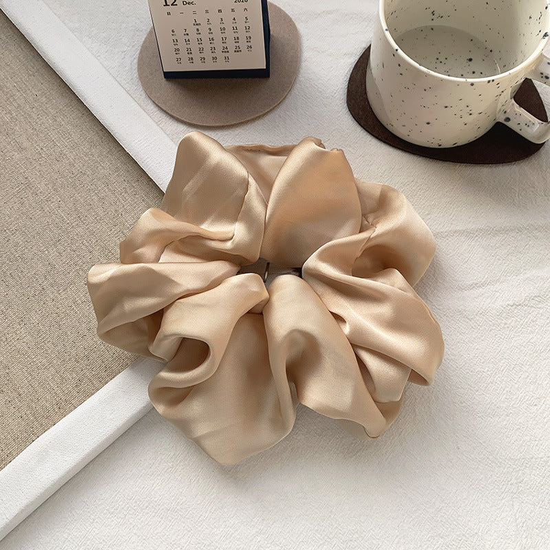 New Oversized Hair Band Smooth Satin French Elegant