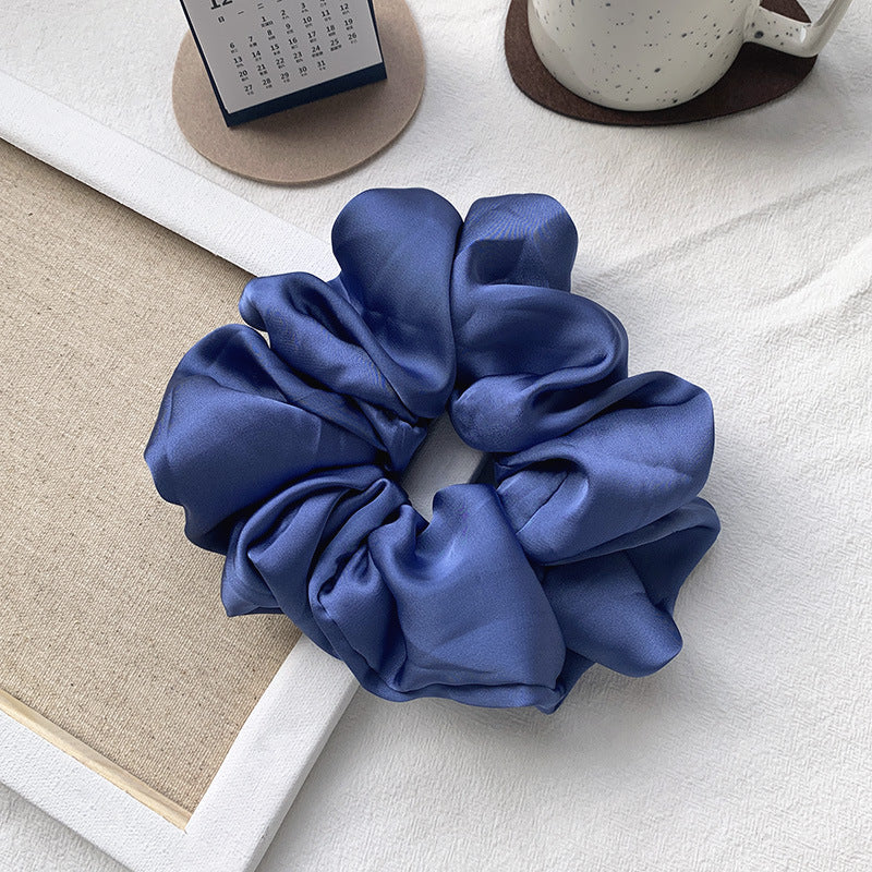 New Oversized Hair Band Smooth Satin French Elegant