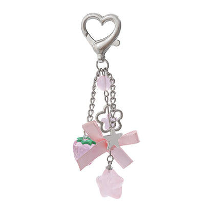 Bow Special Secret Chain Keychain Five-pointed Star Alloy