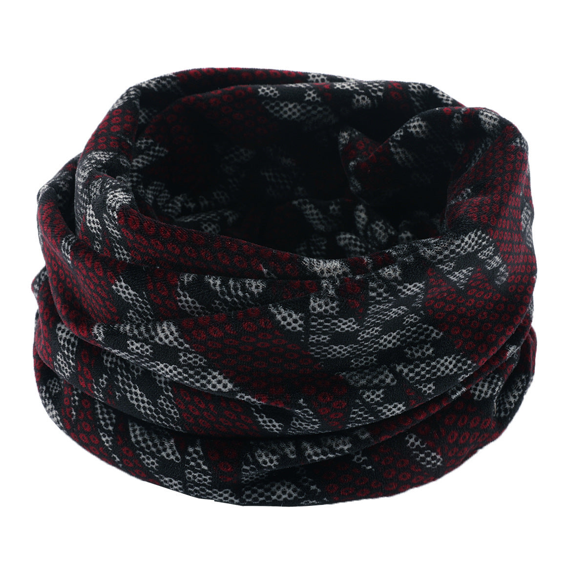 Warm Short Velvet Double-layer Knitted Scarf