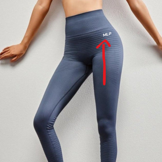 Pantalones de fitness ajustados y elásticos Peach Hip Line para mujer