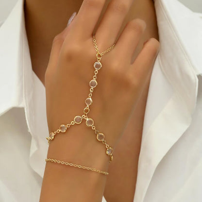 Pulsera de moda femenina de doble capa con simplicidad