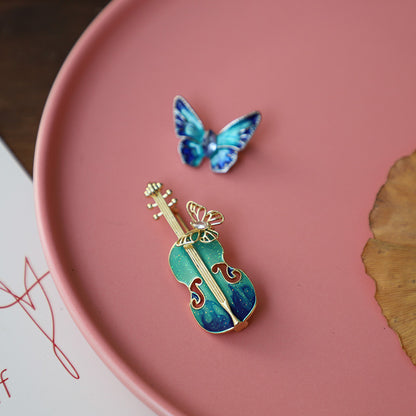 Broche de diamantes de imitación a juego, elegante ramillete con gotas de aceite