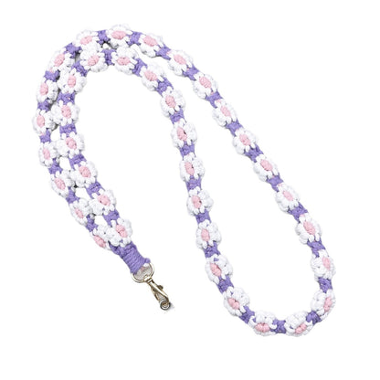 Hand-woven Artistic Summer Little Flower Cross-body Lanyard Keychain