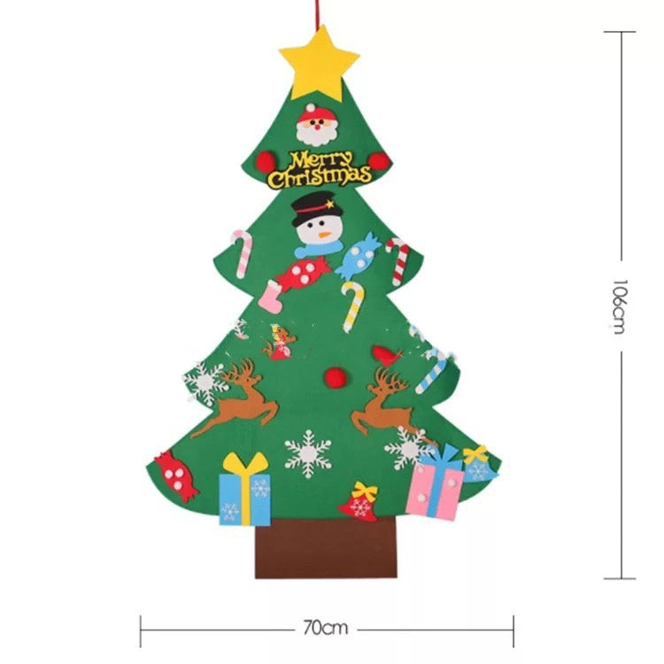 Tela de fieltro para decorar el árbol de navidad