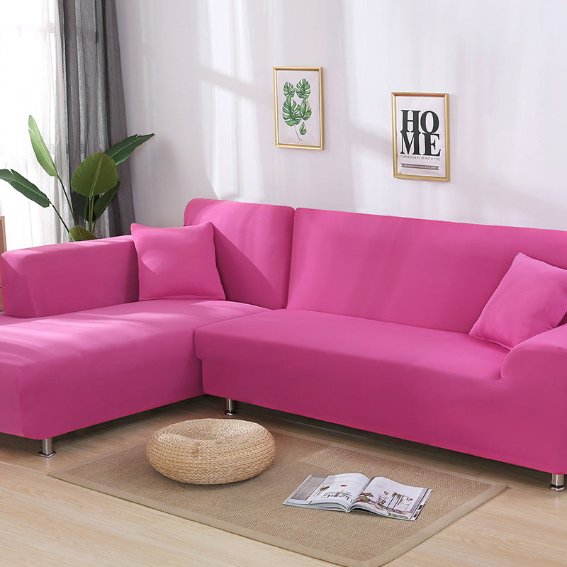 Tight Wrap Sofa Cover Elastic 2 Pieces Sofa Cover with L Style Piece Corner Sofa