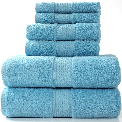 Cotton absorbent towel set of 3 pieces and 6 pieces