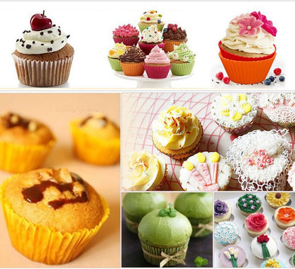 10pcs Puff Pudding Cake Mould