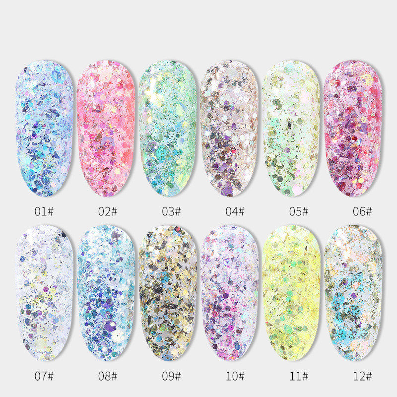 Nail Art Laser Symphony Lentejuelas decorativas