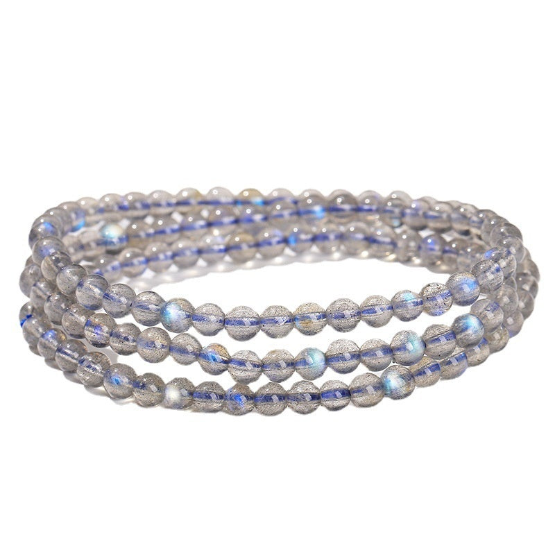 Round Beads Accessories Bracelet 7A Natural Blue Light Bracelet