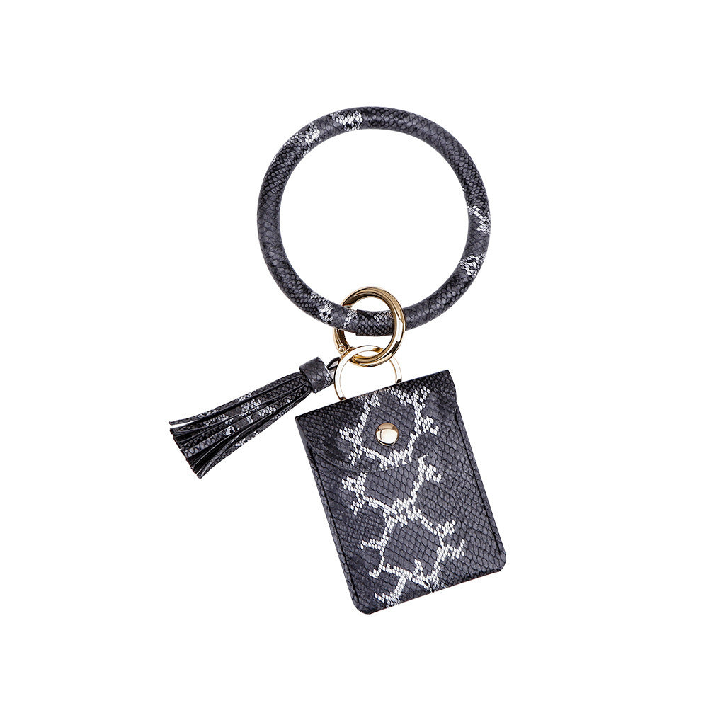 European And American PU Wrist Keychain Pendant