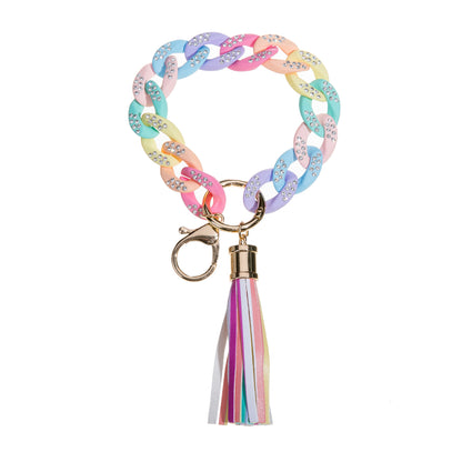 Resin Bracelet Women's Color Keychain