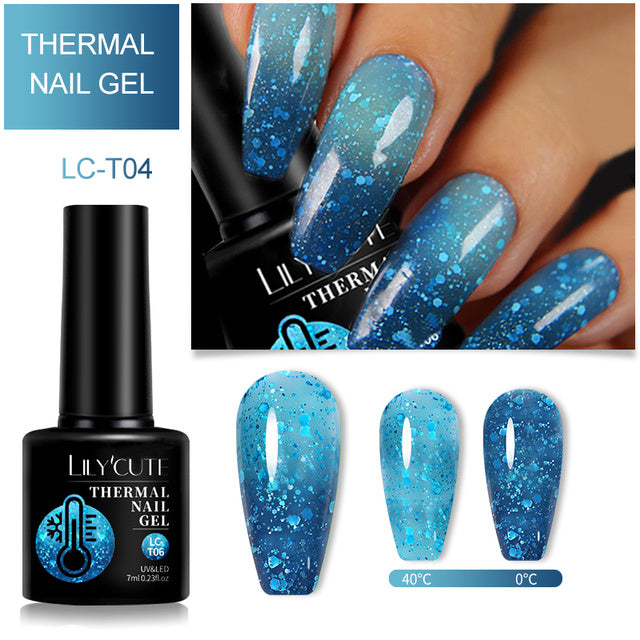 Color Changing Thermal Gel Nail Polish Winter