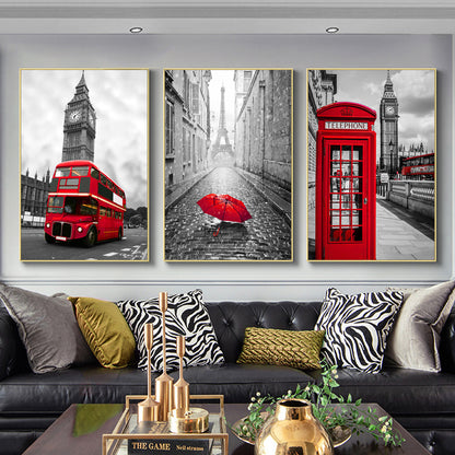 London Street Architectural Decoration Painting