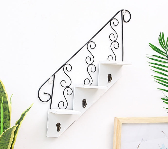 Trapezoidal hook wall decorative flower stand living room wholesale