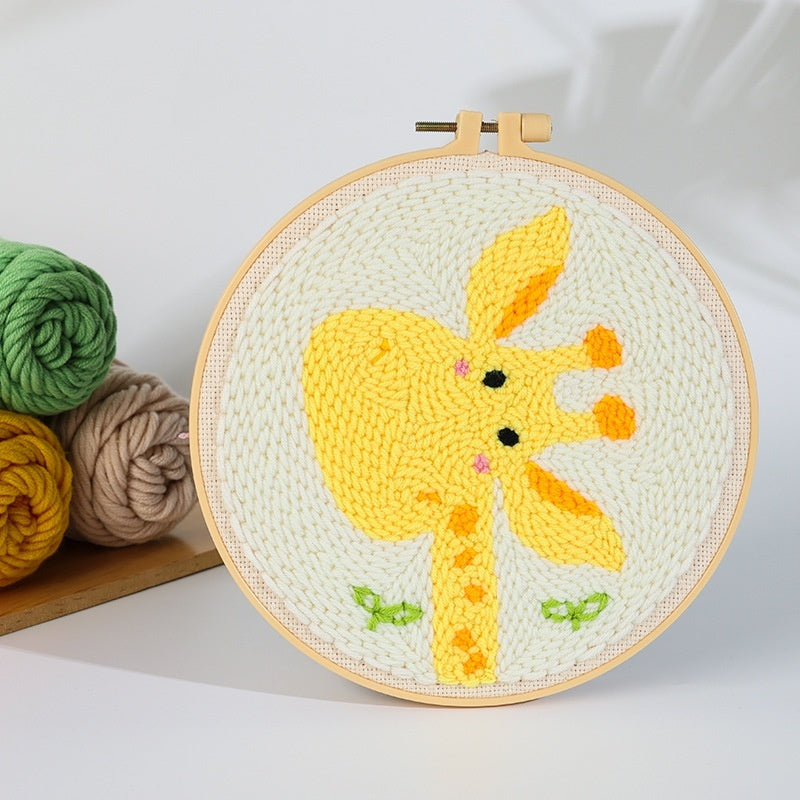 Handmade Embroidery Material Package Needle Children Beginners Stamp String Art Decoration