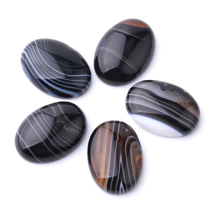 Black striped agate