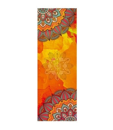 Toalla de yoga con estampado de hermoso patrón, nueva, antideslizante, portátil, para gimnasio, esterilla de yoga, toalla de pilates, funda para esterilla de yoga