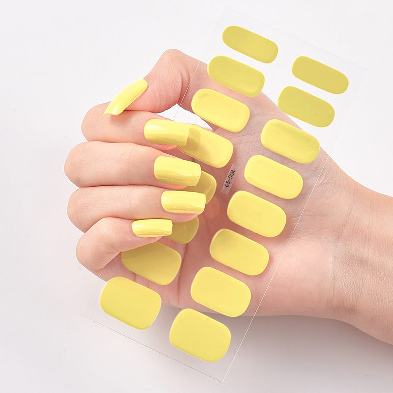 Waterproof and Long Lasting Nail Stickers Letter Color Nail Stickers Full Stickers