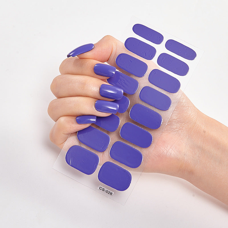 Waterproof and Long Lasting Nail Stickers Letter Color Nail Stickers Full Stickers