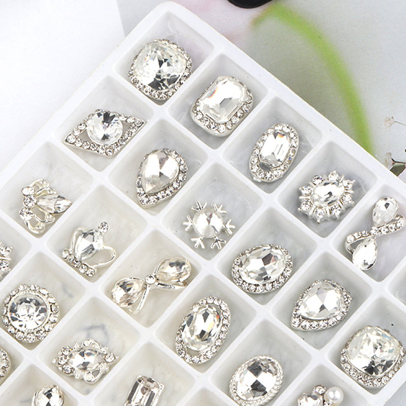 Nail Art Diamond Jewelry Super Flash Mixed Set Luxury Decoration