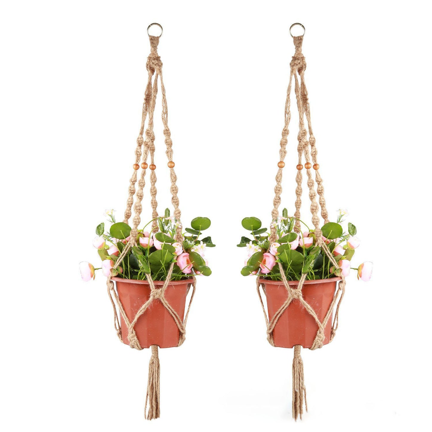 Flower Pot Net Bag Plant Greening Hanging