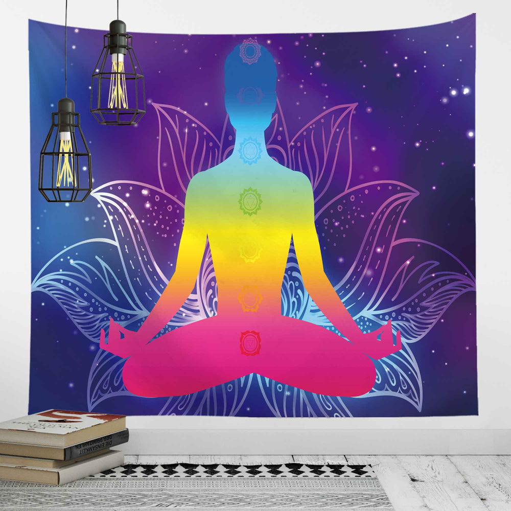 Nordic Background Cloth Background Wall Digital Printing Tapestry Yoga Meditation Home Decoration Tapestry