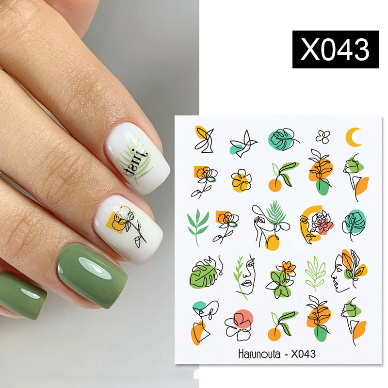 Fruit Animal Butterfly Flower Nail Sticker