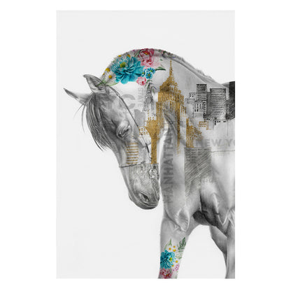 Galloping Horse Art Canvas Painting