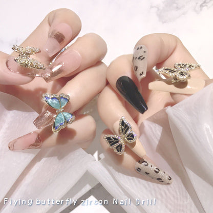 Moving Smart Butterfly Nail Art Jewelry