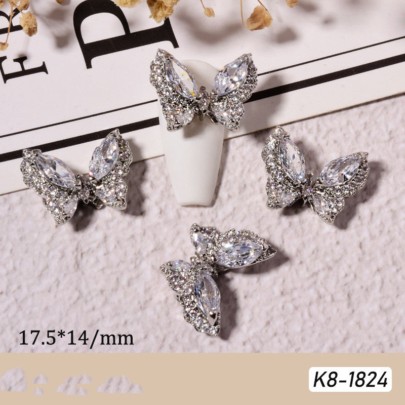 Moving Smart Butterfly Nail Art Jewelry