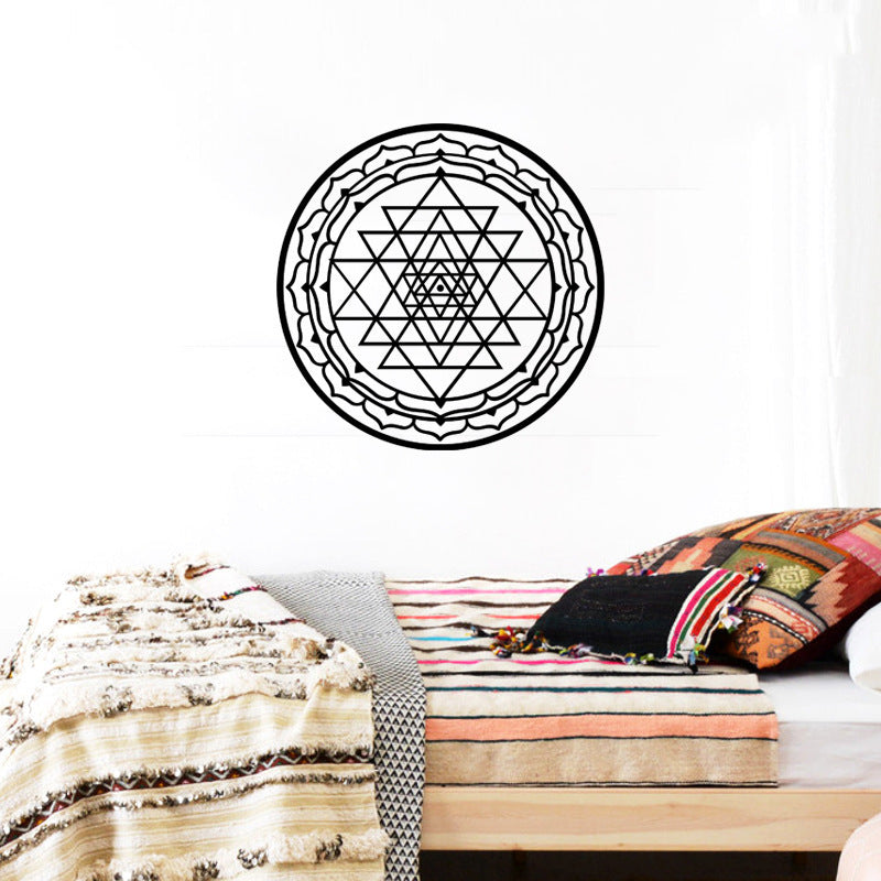 Round Triangle Pattern Sticker Living Room Sleeping