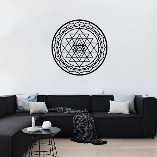 Round Triangle Pattern Sticker Living Room Sleeping