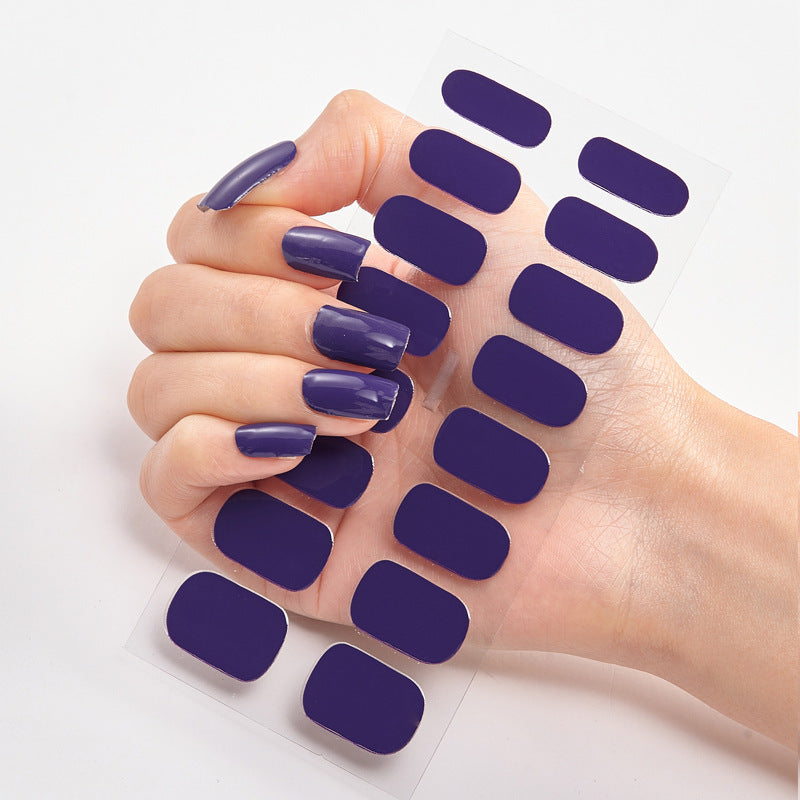 Pure Color 16 Nail Stickers