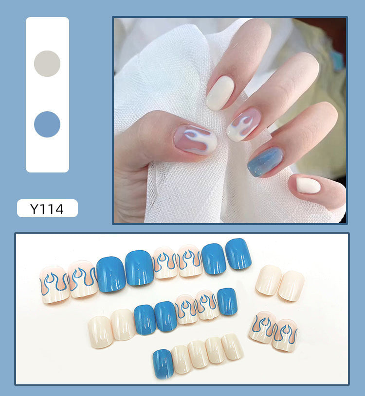 Wearable Nails Fake Nails Long And Short Detachable Net Celebrity Vibrato Finished Bride Student Pregnant Woman Nail Patch