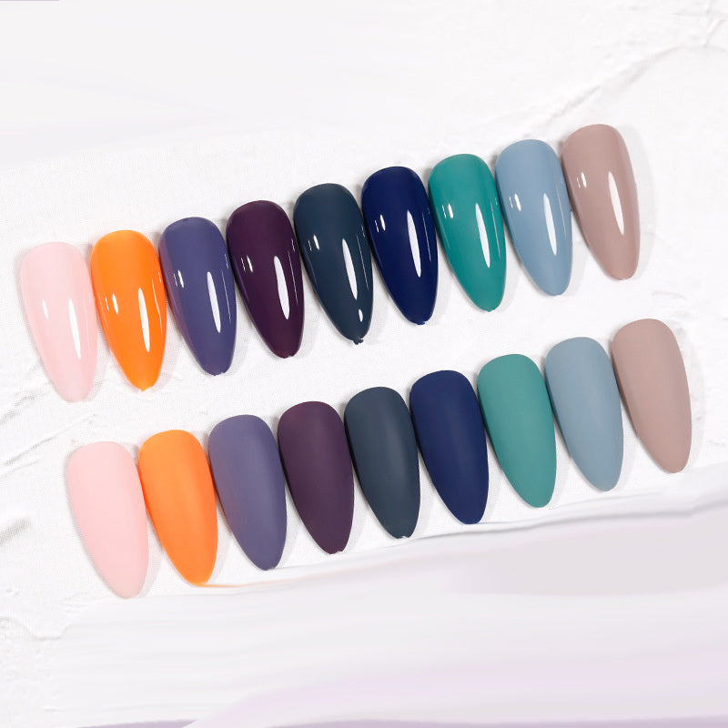 The New Cat'S Eye Ice Tea Naked Powder Dirty Purple Nail Polish Glue Nail Shop Special