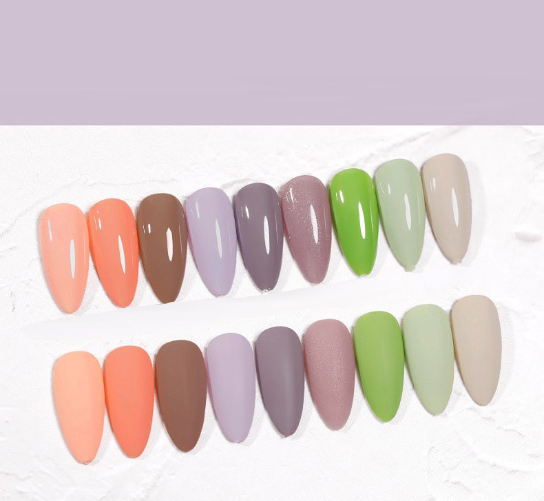 The New Cat'S Eye Ice Tea Naked Powder Dirty Purple Nail Polish Glue Nail Shop Special