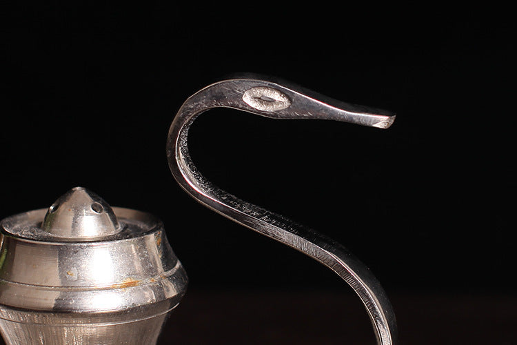 Handmade Silver Swan Copper Incense Holder Line Aroma Diffuser