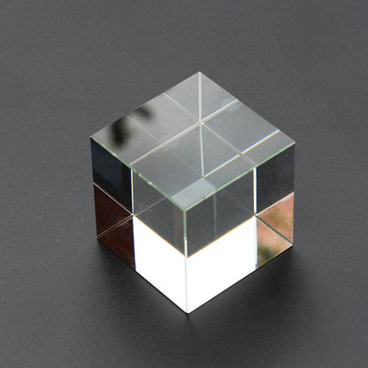 Transparent Crystal Glass Cube White Embryo Crystal Cube