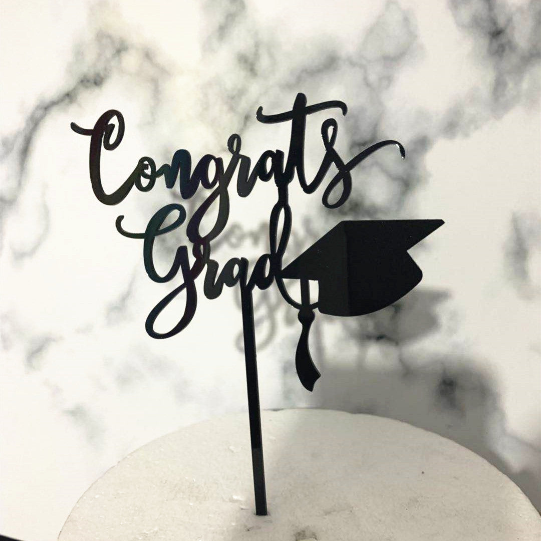 Acrylic Graduation Season Cake Decoration Insert