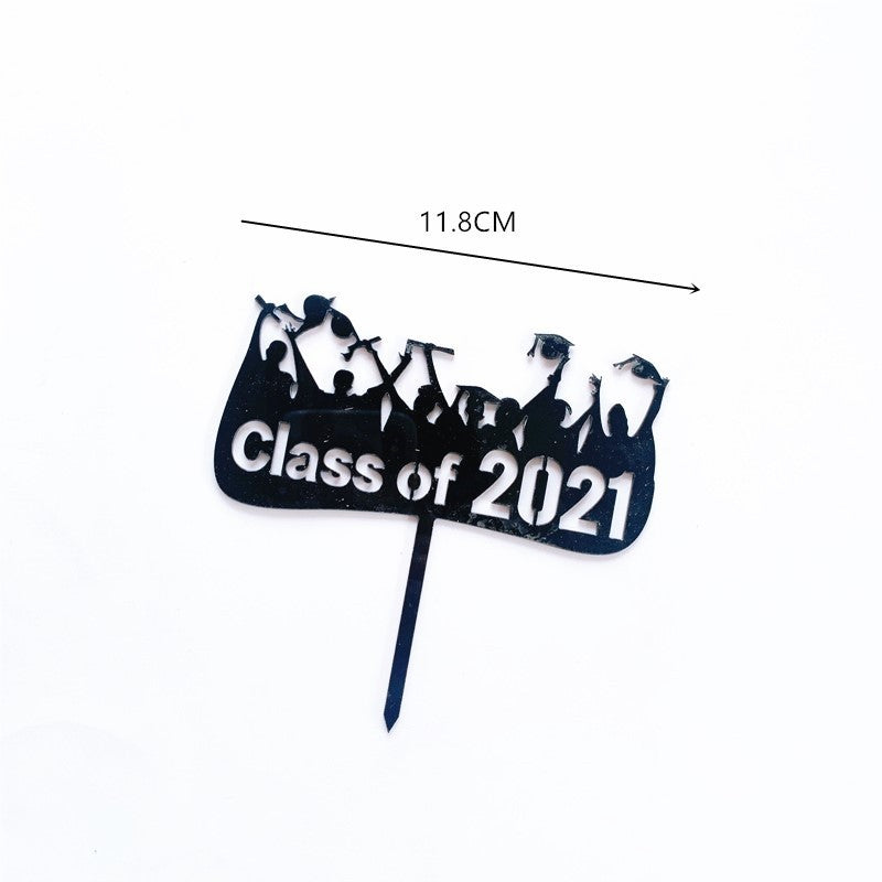 Acrylic Graduation Season Cake Decoration Insert