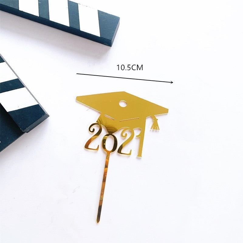 Acrylic Graduation Season Cake Decoration Insert