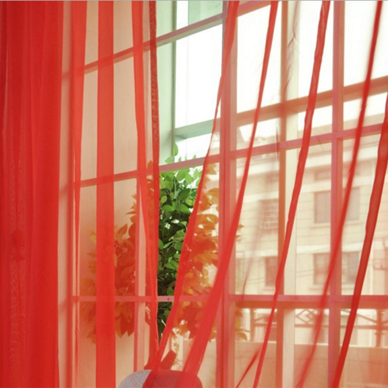 Cortinas de tul sólido, cortinas modernas para sala de estar, cortinas de tul transparente, cortinas transparentes para ventana para el dormitorio