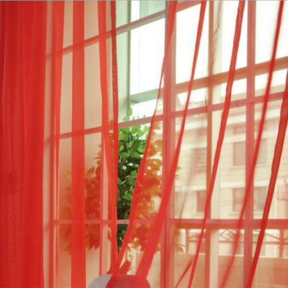 Cortinas de tul sólido, cortinas modernas para sala de estar, cortinas de tul transparente, cortinas transparentes para ventana para el dormitorio